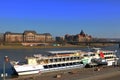 Dresden city: Elbe-river cruise-boat for sightseeing and travel